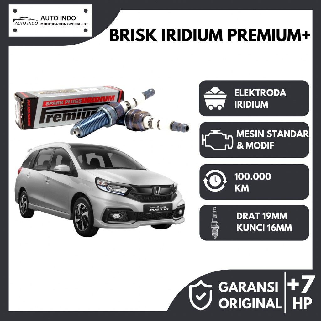 Busi Mobil Iridium Honda Mobilio Busi Brisk Premium Iridium P4 100% Ori