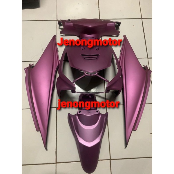 Cover full body halus honda beat karbu warna pink muda doff