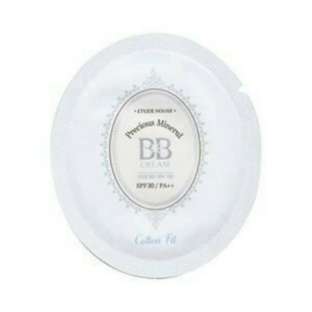 ETUDE HOUSE (NEW) Precious Mineral BB Cream Cotton Fit SPF30 PA++ (sample in sachet)