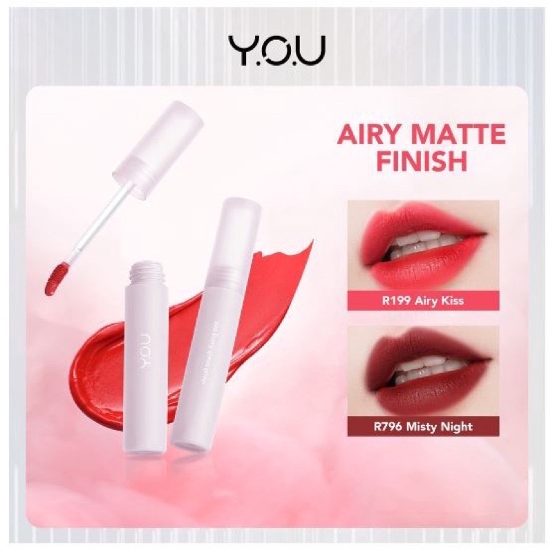 Jual YOU Cloud Touch Fixing Lip Tint Soft Velvet Finish Lip Stain