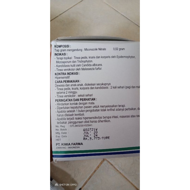 MICONAZOLE NITRATE.KRIM MICONAZOLE