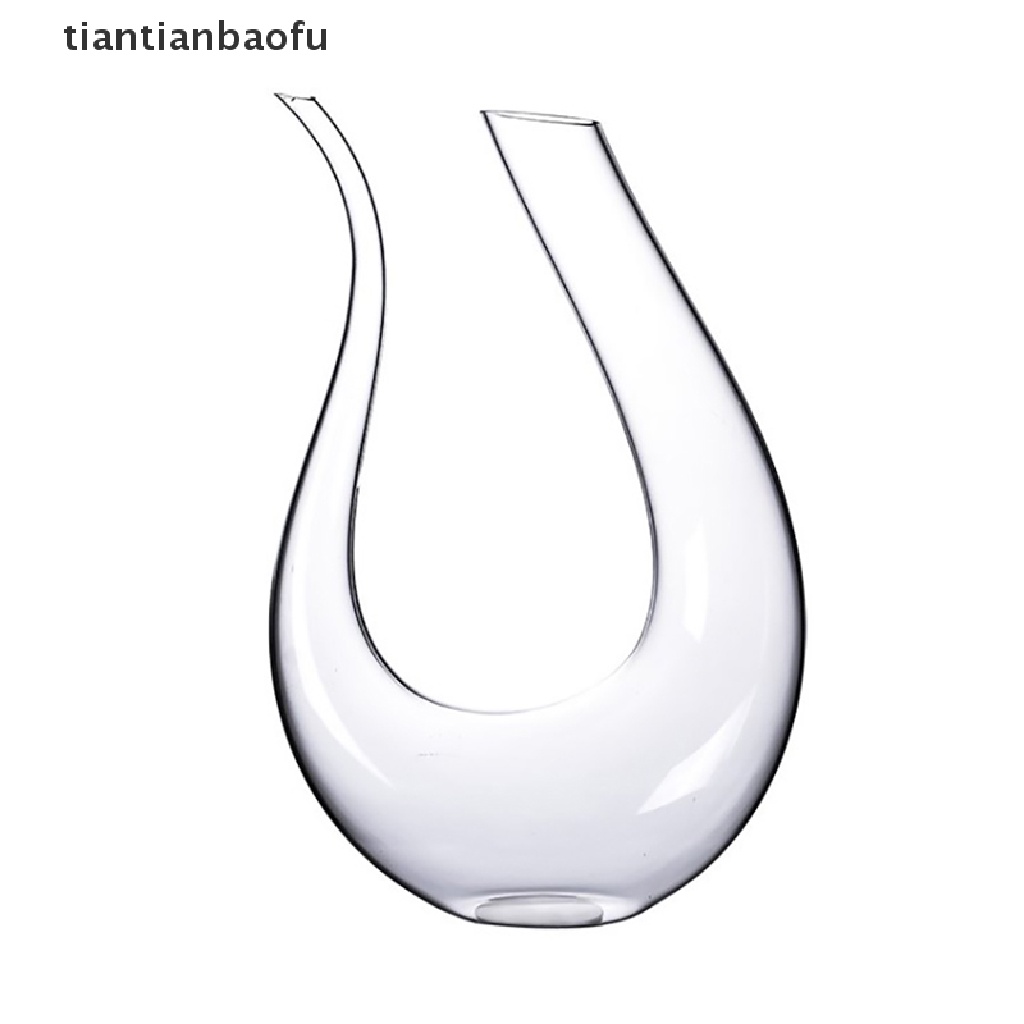 [tiantianbaofu] Crystal U-shaped Wine Decanter Gift Box Swan Decanter Creative Wine Separator Boutique