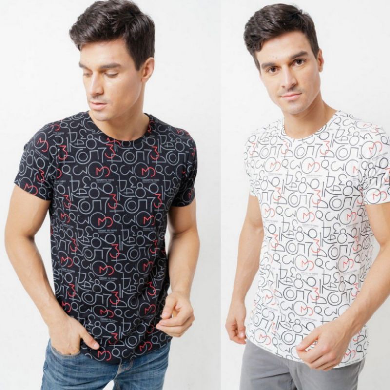 KAOS 3SECOND MOTIF ORIGINAL WARNA HITAM DAN PUTIH