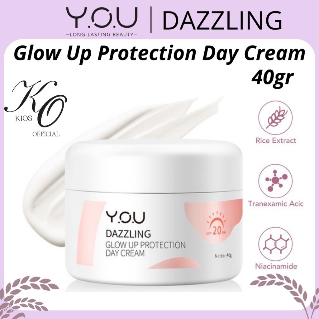 You Dazzling Glow Up Protection Day Cream SPF 20 PA+ / Krim Wajah Siang Hari