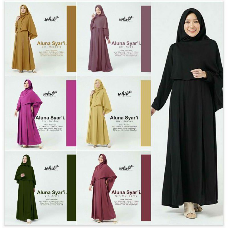 ALUNA SYARI ORIGINAL SOHIB (TERSEDIA 2 SIZE L & XL)
