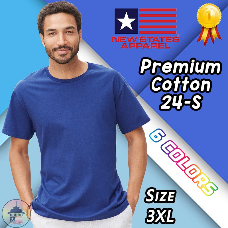  Kaos  Polos  New  States  Apparel  Premium Cotton 24S 3XL 