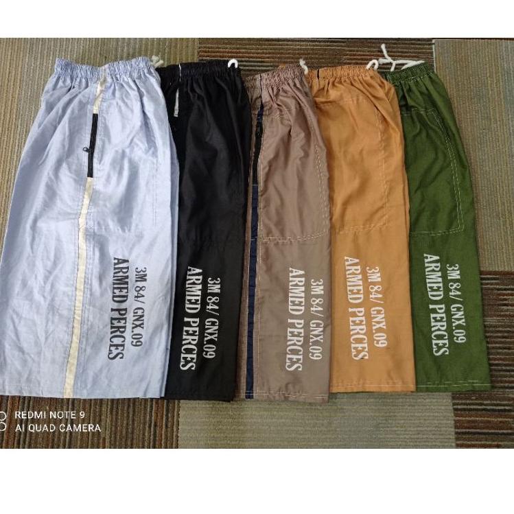 CELANA SANTAI KATUN DEWASA RESLITING KOLOR KATUN BAWAH LUTUT CELANA TIGA PEREMPAT CELANA HARIAN | SV