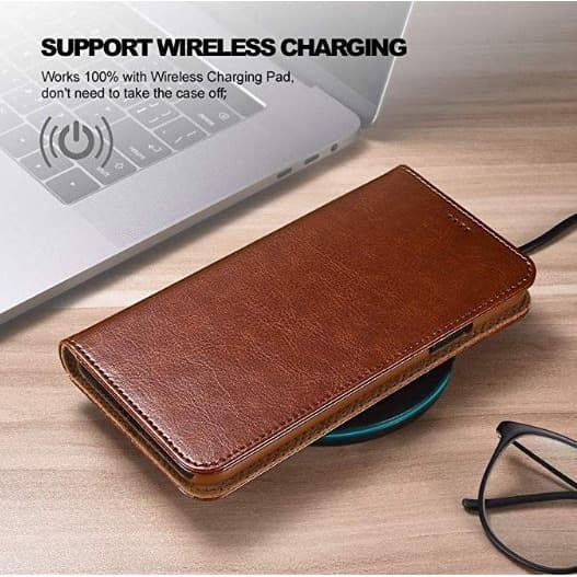 Casing Samsung Note 10 Plus Flip Cover Wallet Leather Case