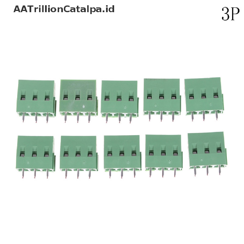 10 Pcs Konektor Terminal Blok Sekrup PCB KF128-2P / KF128-3P 5mm KF128