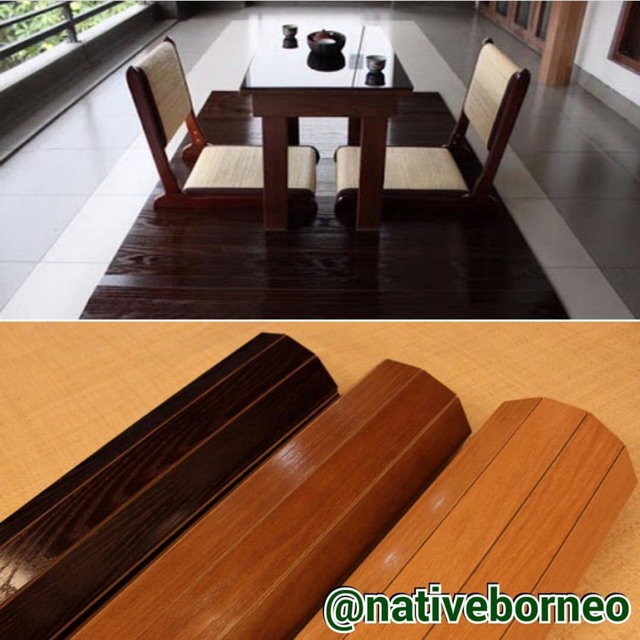 120cm x 200cm Wood Carpet Oak Veneer Karpet Kayu  Gulung  