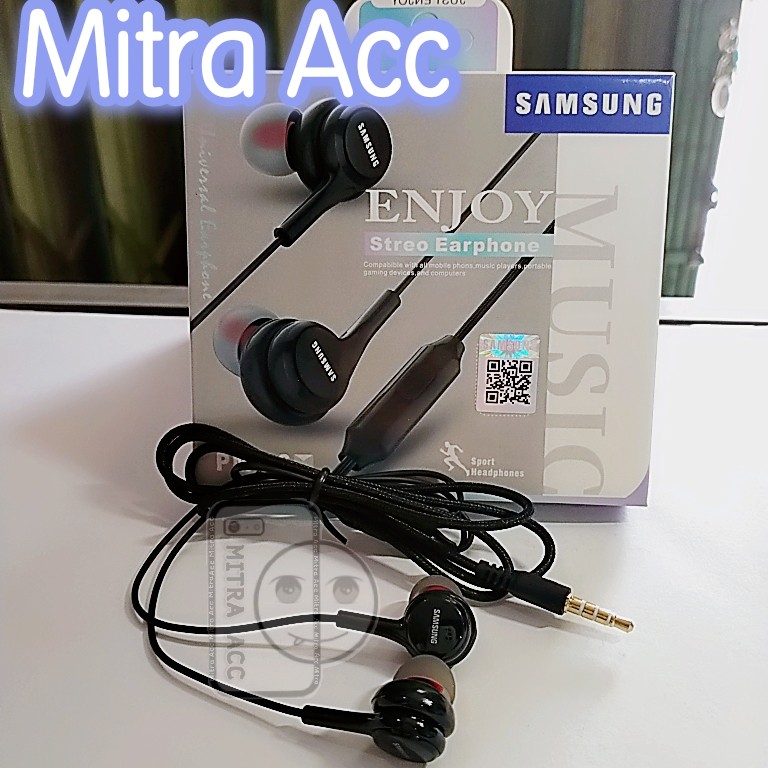 Headset SAMSUNG ENJOY Streo Earphone Hi-Res With BASS &amp; Mic 3.5mm
