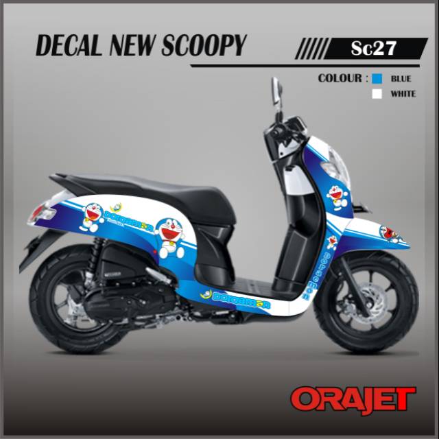 Decal new scoopy doraemon