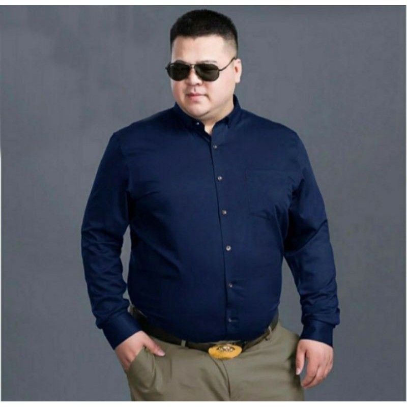 Kemeja polos pria big size  XXL XXXL