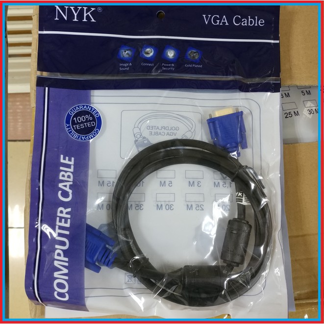 Kabel VGA 1.5 M NYK Gold Plate 1.5M -  1.5 Meter