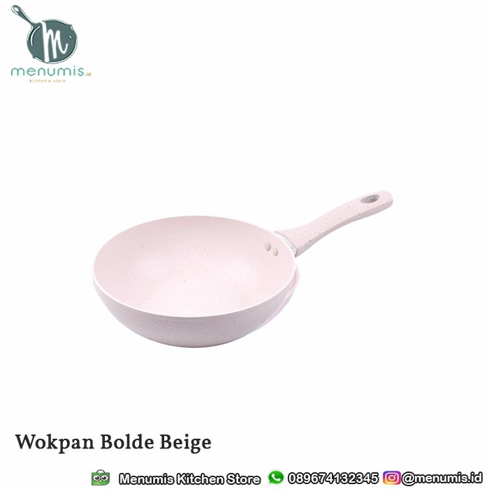 Bolde Wokpan Granite Beige 28 / Wajan Super Keramik Murah