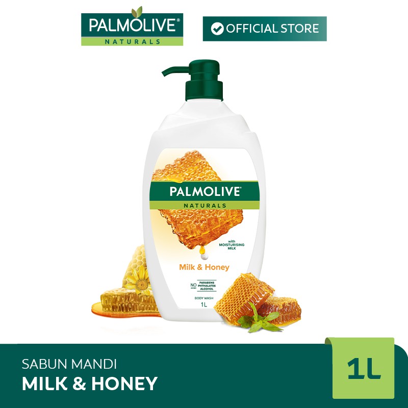 Palmolive Naturals Honey / Orchid / Cherry Blossom Shower Milk - Sabun Mandi 1L