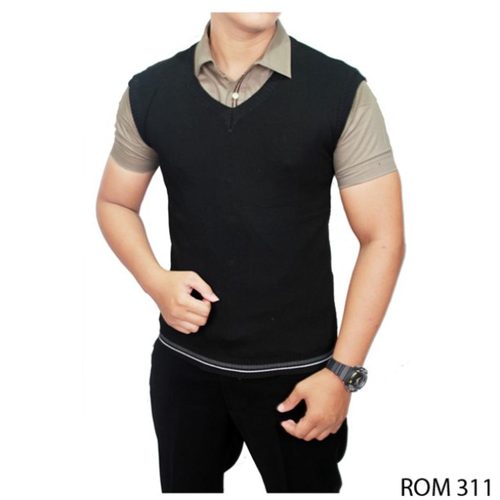 Rompi Casual Hitam - ROM 311