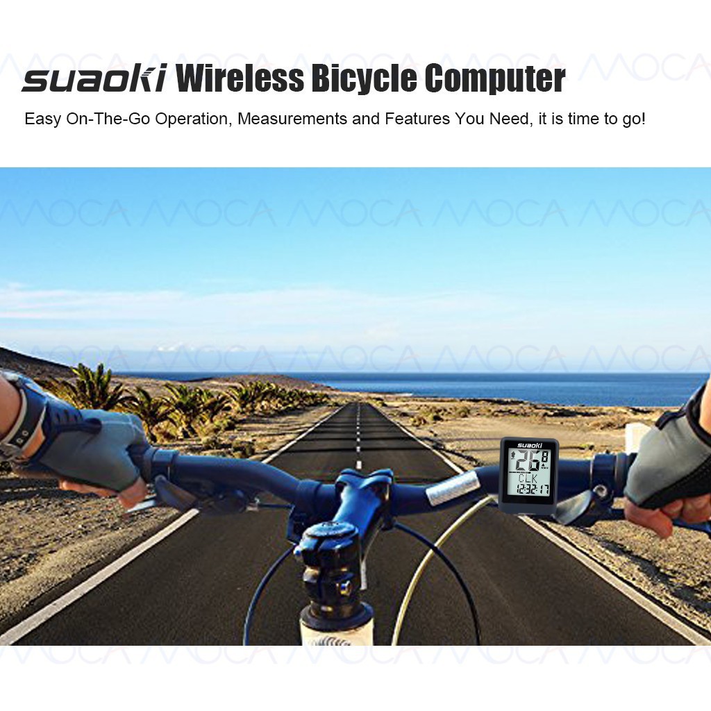 suaoki wireless bike computer