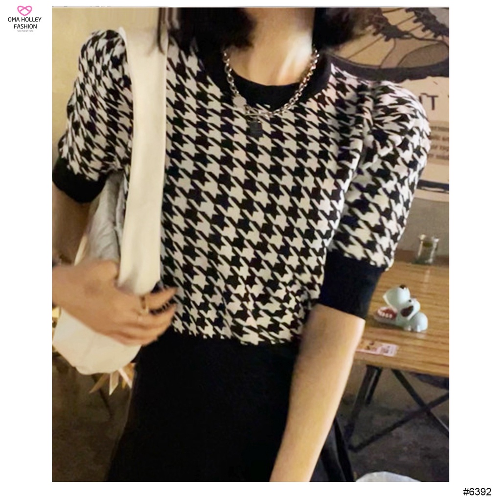 (COD) OH Fashion Kareen Blouse Knitt Import #6392 🟠