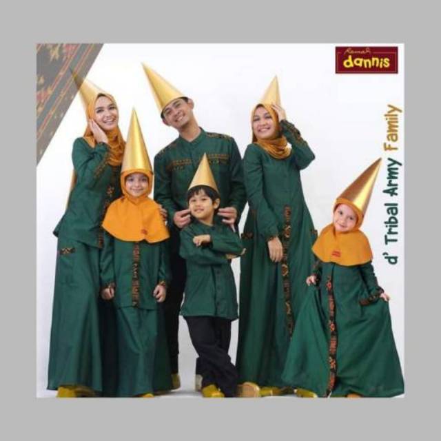 D' Tribal Army - Abaya dan Setelan Dewasa - Dannis - SRTAbySt0420TRI