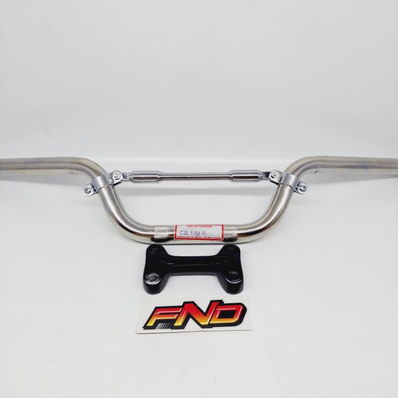 STANG CB150R STANG CB 150 R STIR CB LED STANG MOTOR CBR CROME HITAM SET STABILIZER RAISER RX KING PNP RX KING VIXION OLD MP CB GL ALL TYPE MOTOR-Set A