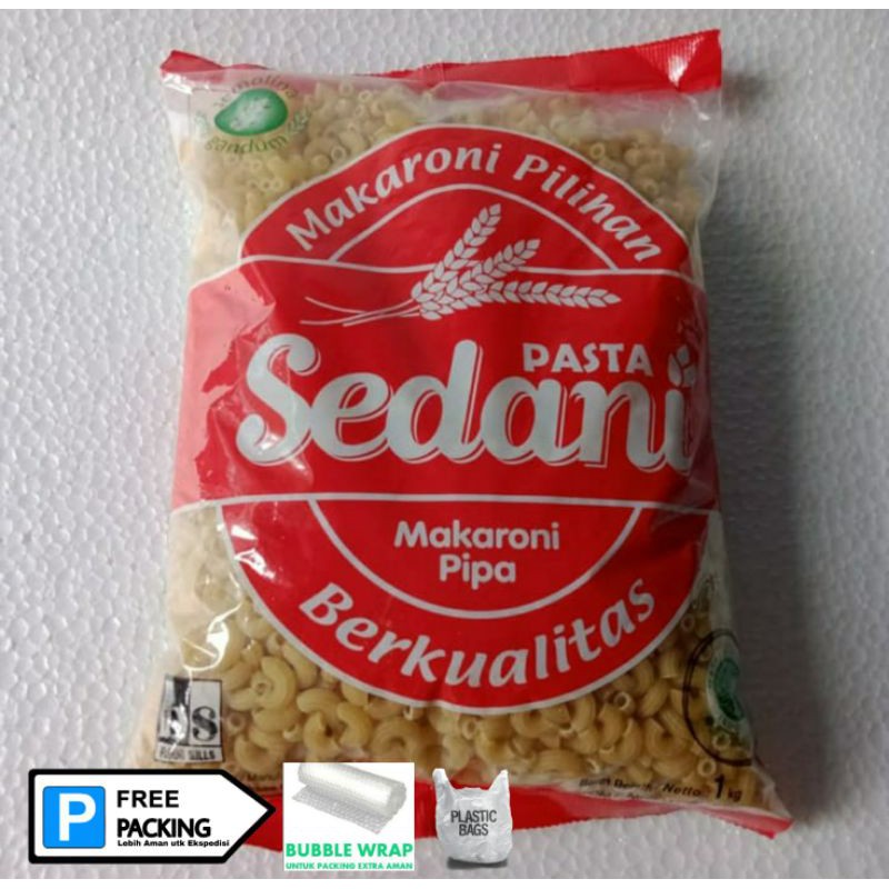 Makaroni Pipa Sedani Indofood 1 kg kemasan Horeca MURAH