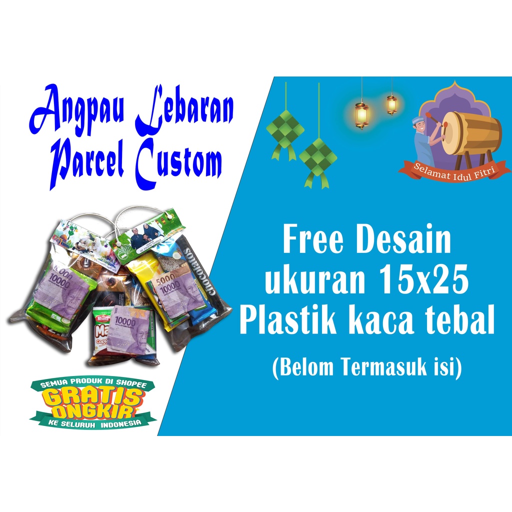 

Parcel Lebaran Ulang tahun mini / angpau lebaran/ snack Lebaran MURAH !!!