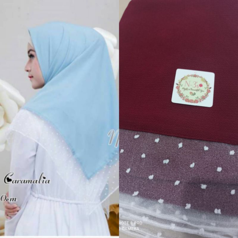 Segiempat Caramalia Ori N3S Hijab