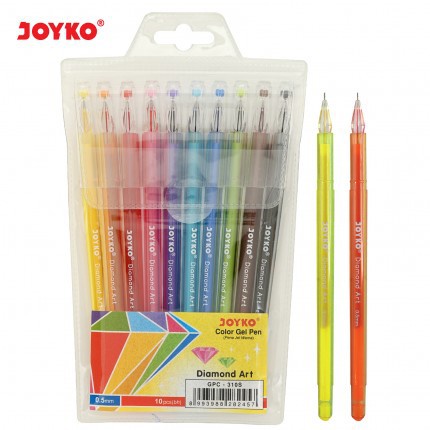 

Gell Pen Joyko GPC-310S Diamond Art Pulpen Berwarna 1 Set Isi 10 Warna - SHSNP