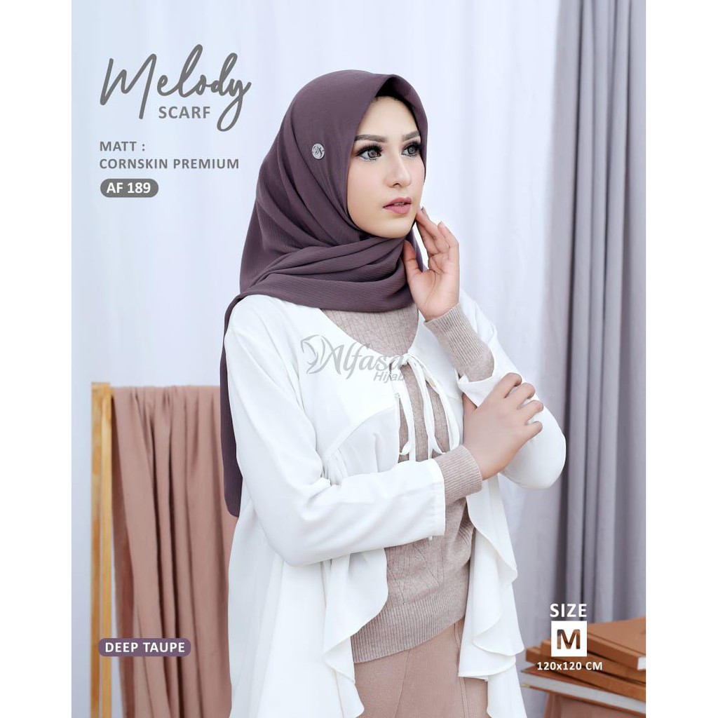 AF 189 MELODY SCRAF BY ALFASA HIJAB / JILBAB SEGI EMPAT
