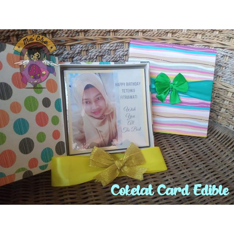 

COKLAT FOTO EDIBLE, BOX nya seperti BUKU