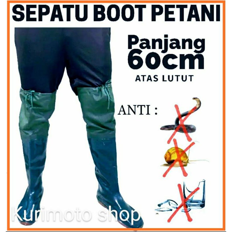 SEPATU BOOT KARET PETANI SAWAH TERNAK MANCING