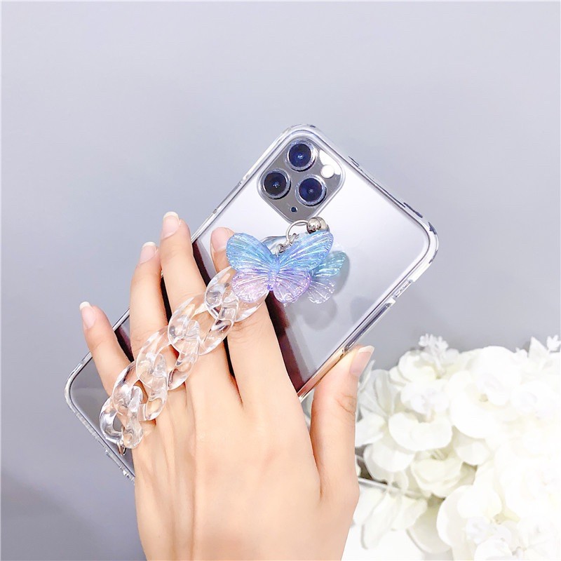 Case Chain Butterfly ALL PHONE TYPES! iPhone Oppo Vivo Xiaomi Samsung Y51 Y30 Y20s Y20 Y11 Y12s V20