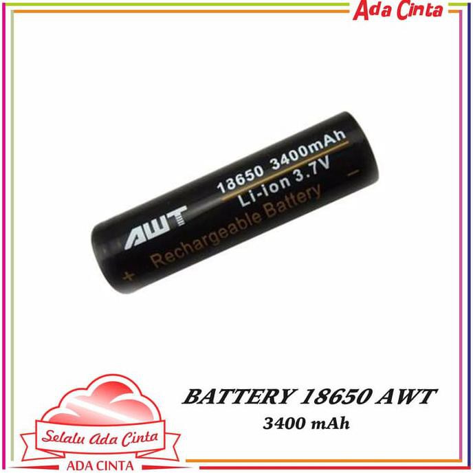 Baterai Vapor AWT BLACK 3400 mAh IMR 18650 NEW