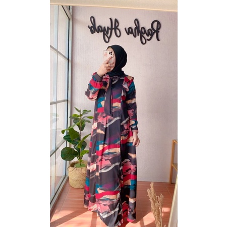 RAGHA HIJAB - DRESS SILK ABSTRAK PREMIUM