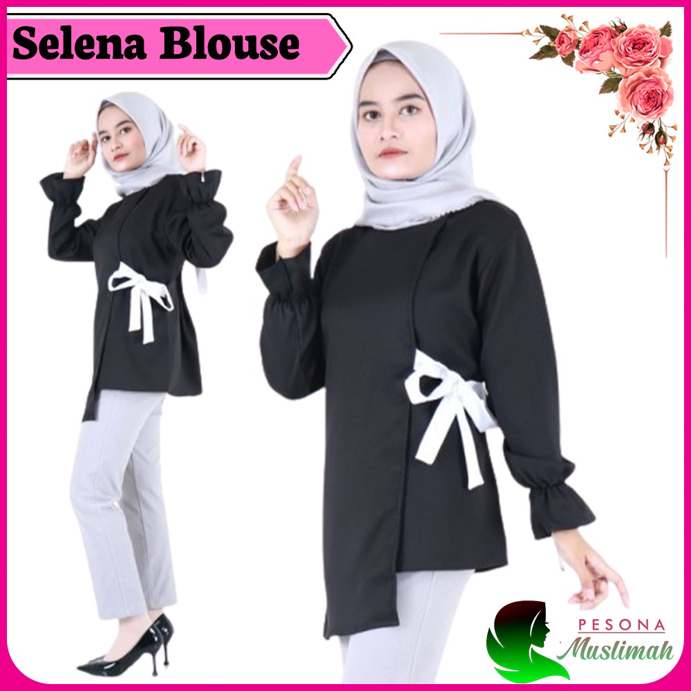 Baju Atasan Blouse Wanita Model Terbaru 2021 Selena Blouse