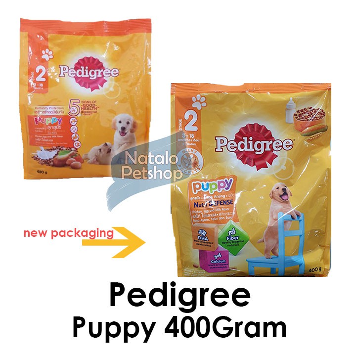 Pedigree Puppy 400Gr / Makanan Anak Anjing Kering Murah dan Sehat Pelet