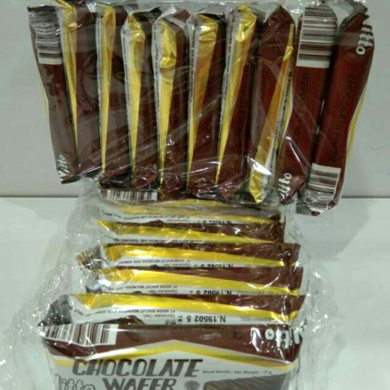 

NITTO CHOCOLATE WAFER 10PCS X 17GR (1 RENCENG)