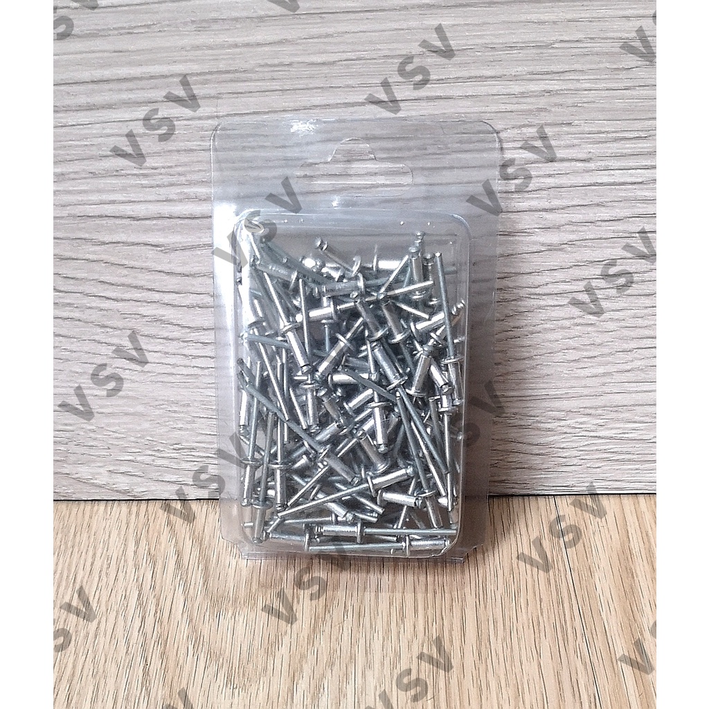 Paku rivet 3.2x9.5mm isi +/- 100pcs Blind rivet