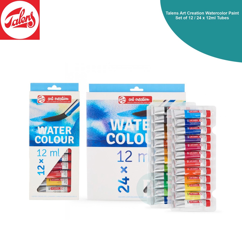 

Talens Art Creation Watercolor Paint Set of 12 / 24 x 12ml Tubes