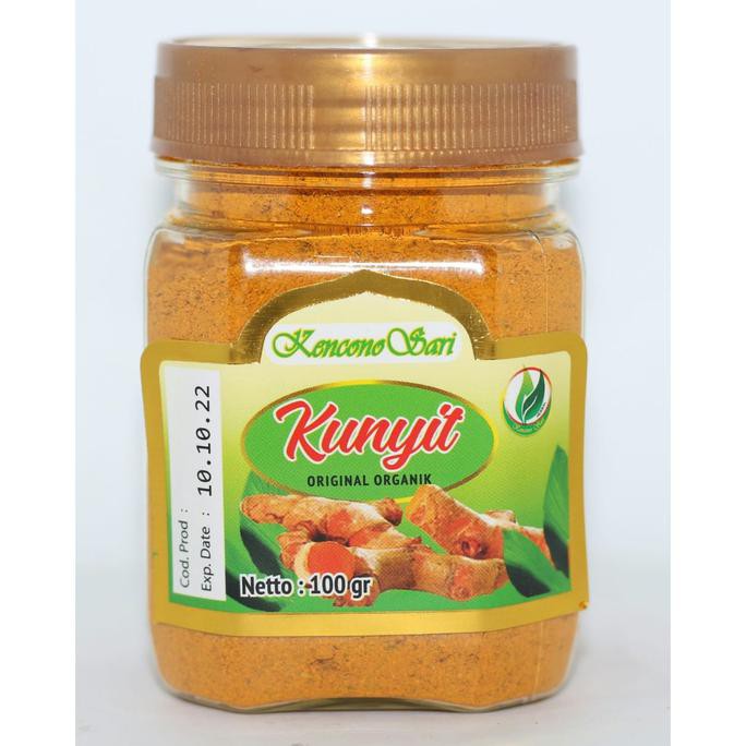 

Jamu Kunyit Bubuk Original Organik Kencono Sari 100 gr 100% Asli