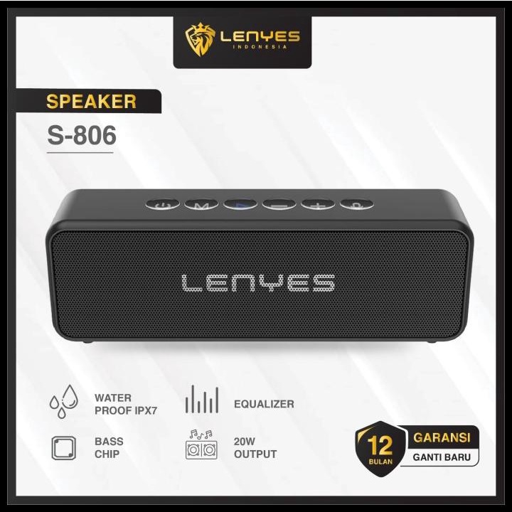 Lenyes S806 Waterproof Ip67 Voice Assistant Wireless Bluetooth Speaker