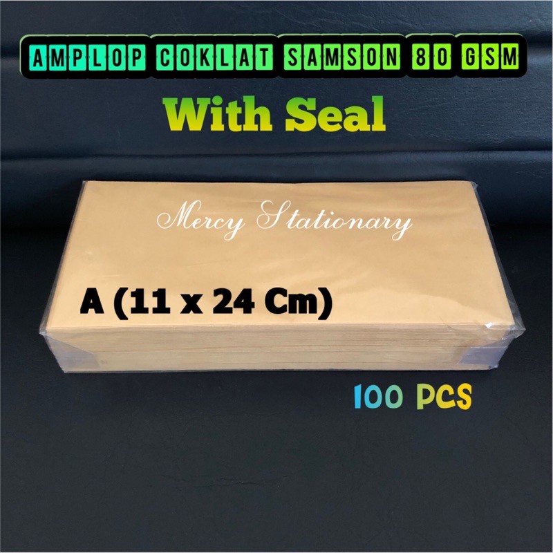 

Amplop Samson A With Seal 11x24 Cm - Amplop Coklat Lem Amplop Lem Amplop Kabinet
