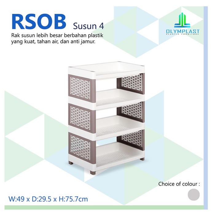 Olymplast Rak Susun Besar Plastik 4 Susun RSOB