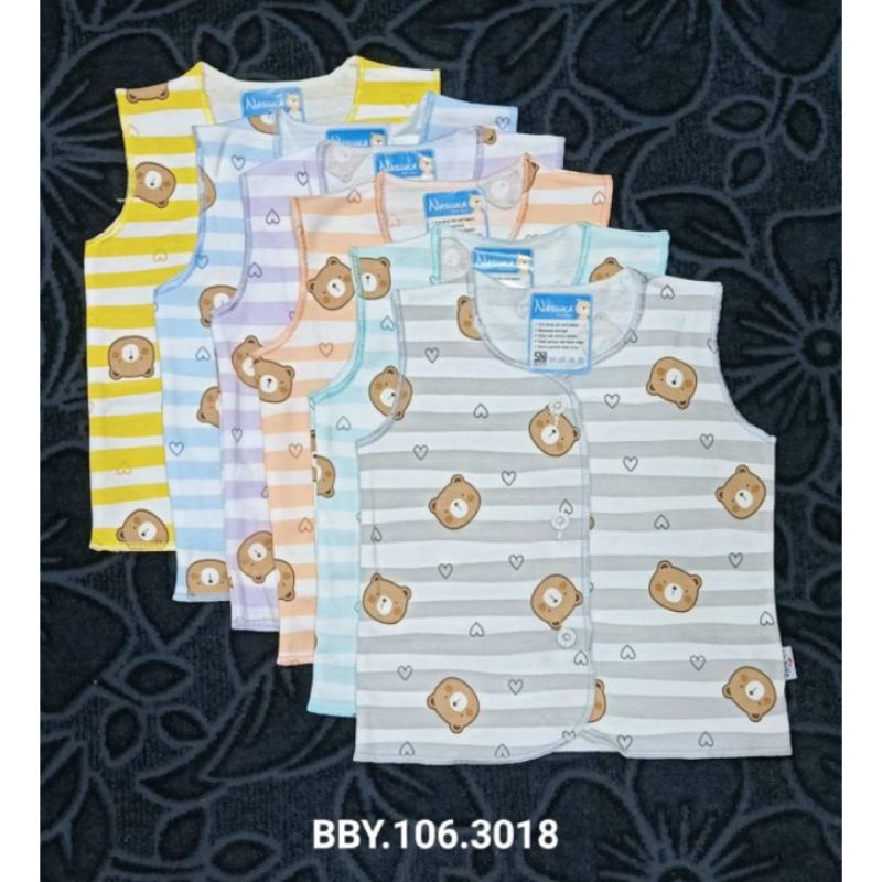 Baju bayi 0 - 3m NASUKA halus isi 3pc / Baju bayi new born / Baju bayi premium