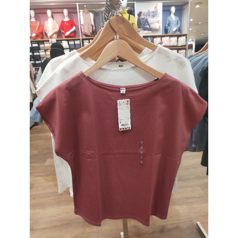 UNIQLO WOMEN T-SHIRT KATUN MERCERIZED