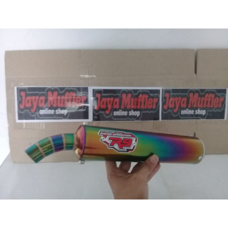 SELENSER KNALPOT NINJA R RR SATRIA DUA TAK FIZR  R9 RAINBOW