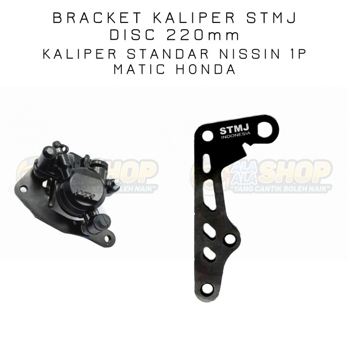 Bracket STMJ 220 mm Kaliper Standar Vario 125 / 150 Beat Scoopy Spacy ORIGINAL Original