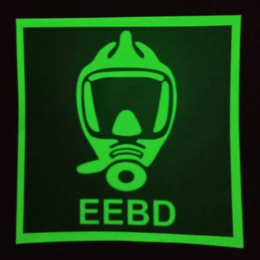

Safety Sign With Out Text EEBD / Sticker Safety Sign Label Sticker Keselamatan Kerja / Sign Sticker / Safety Sticker / Sticker Glow In The Dark Fosfor Hijau