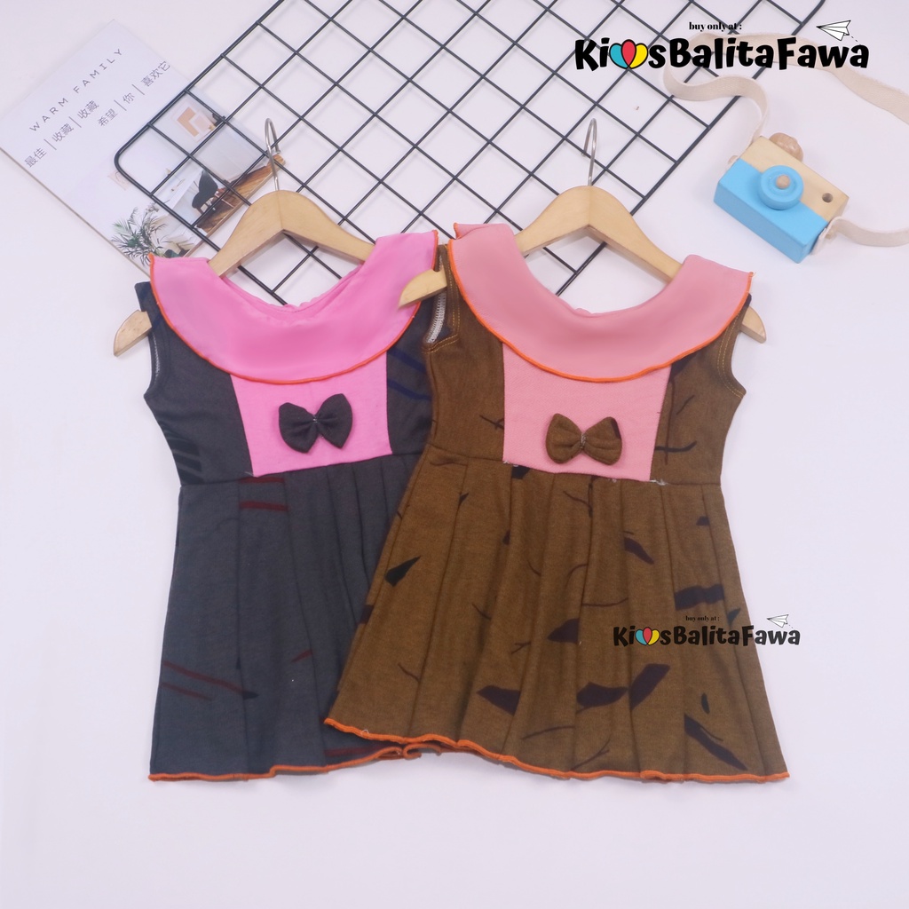 Dress Batik uk Bayi 0-12 Bulan / Dres Anak Perempuan Pakaian Baju Atasan Pesta Formal Kids Baby Gaun